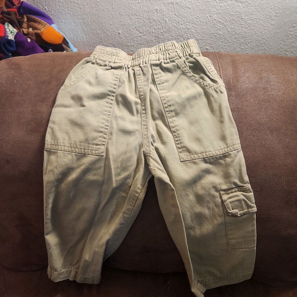 Basic Editions Kids Khaki Cargo Pants